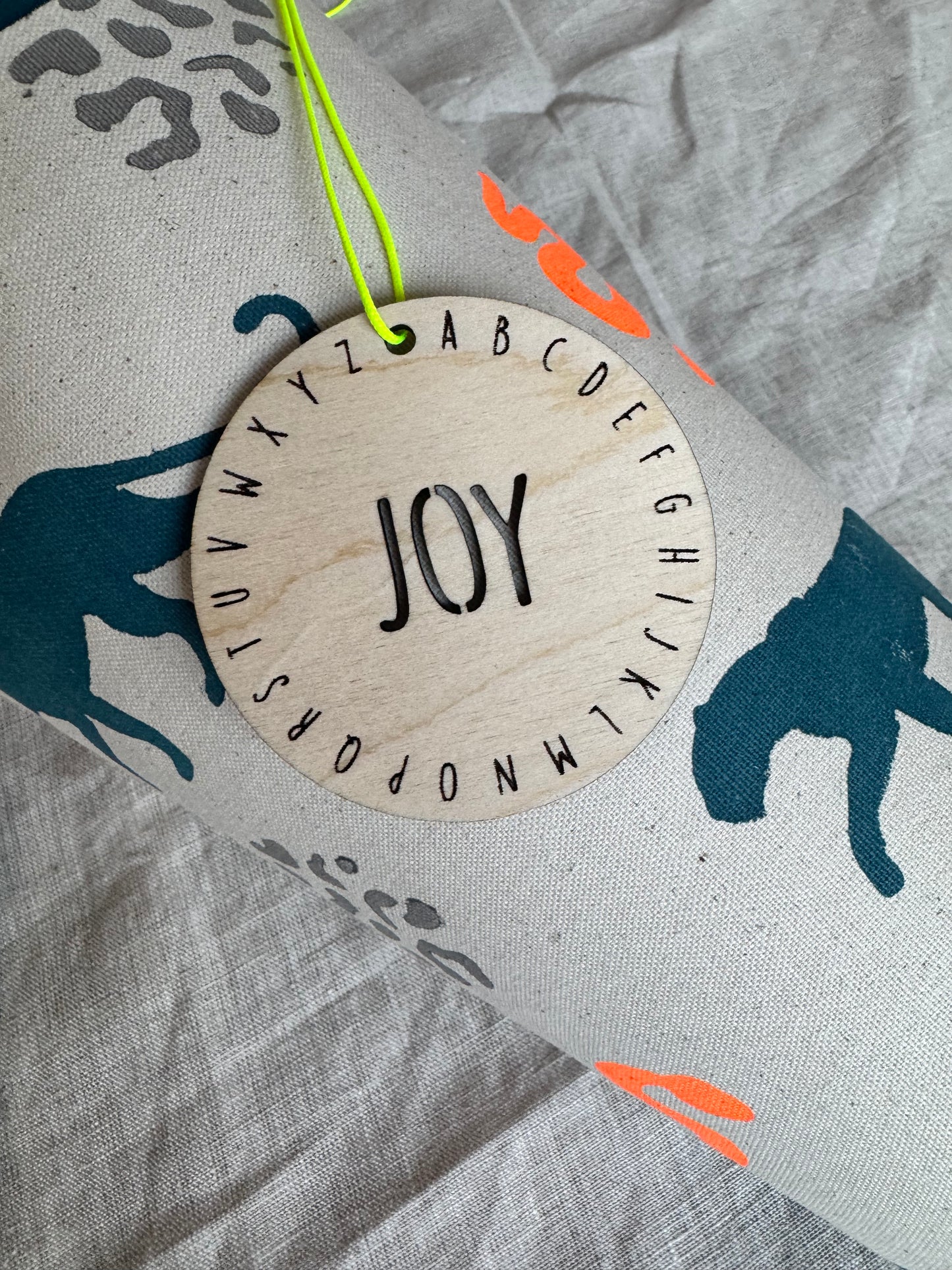 Anhänger Schultüte ABC ø 8 cm