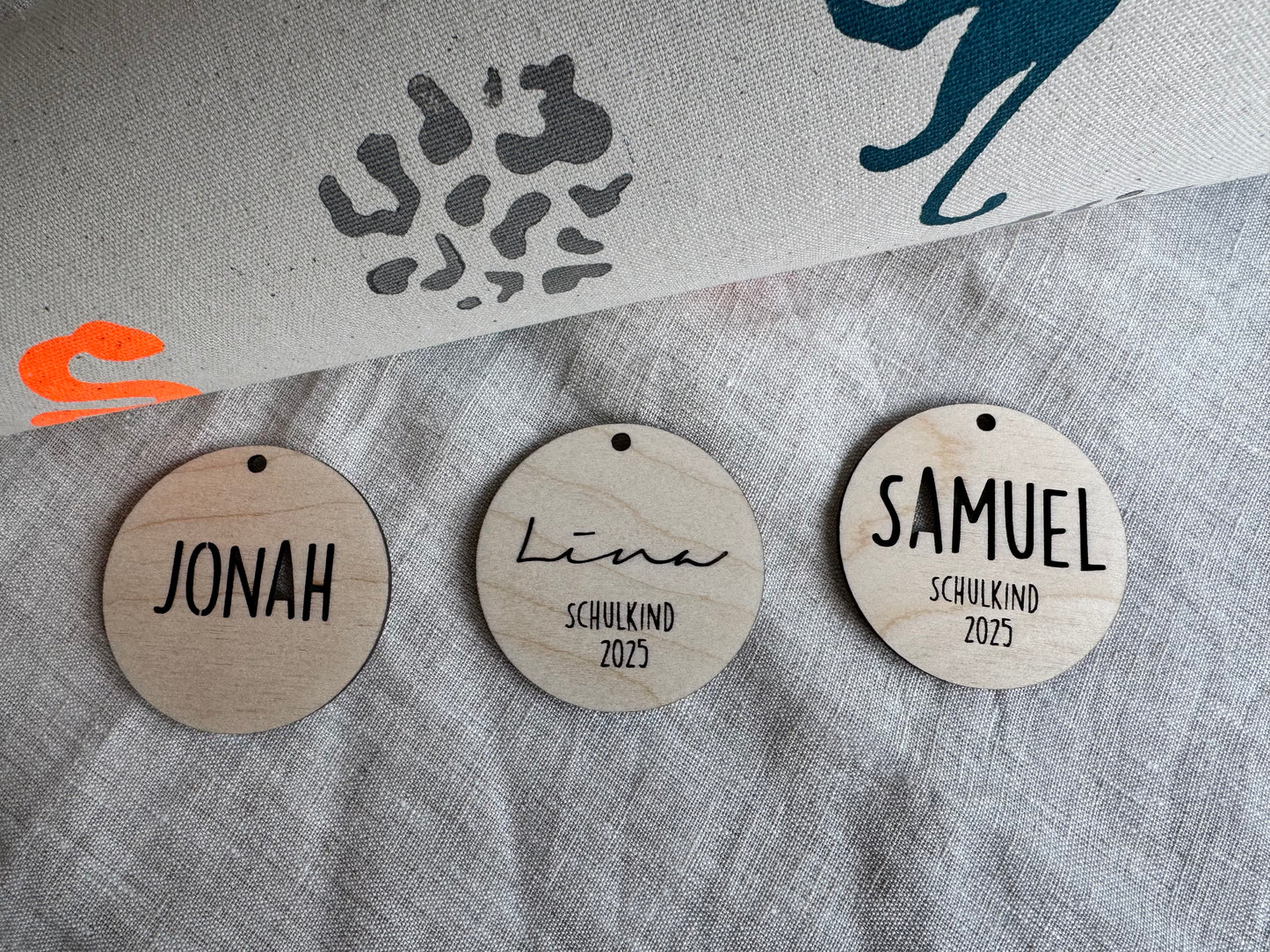 Anhänger für die Schultüten ø 7 cm