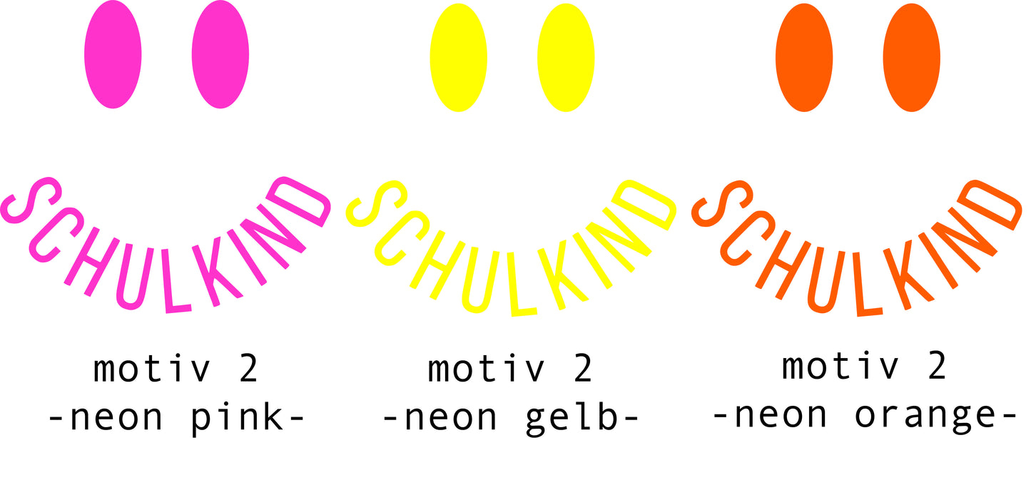 Lesezeichen SCHULKIND 2025 NEON