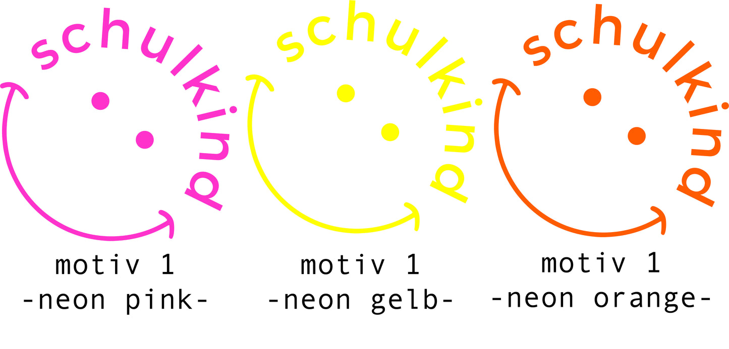 Lesezeichen SCHULKIND 2025 NEON